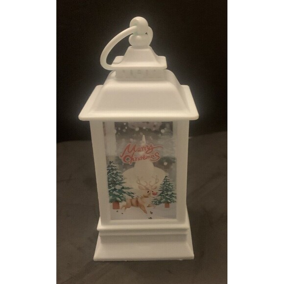 Candle LED Light Up Lantern Christmas Lamp  Tree Hanging Ornament deer - Picture 2 of 5